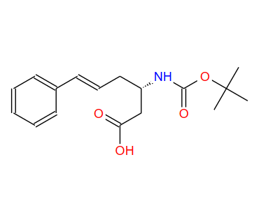 (3S)-3-[[叔丁氧羰基]氨基]-6-苯基-5-己烯酸,BOC-(S)-3-AMINO-(6-PHENYL)-5-HEXENOIC ACID