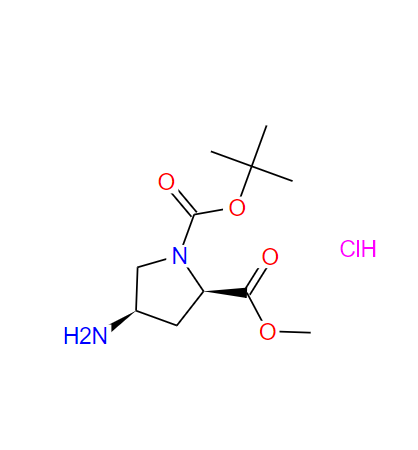 (2R,4R)-1-叔丁氧羰基-4-氨基吡咯烷2-甲酸甲酯盐酸盐,Boc-(2R,4R)-4-amino-proline methyl ester, hydrochloride (1:1)