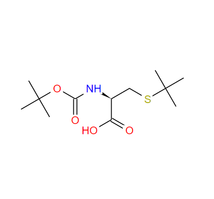 N-叔丁氧羰基-S-叔丁基-L-半胱氨酸,Boc-Cys(tBu)-OH