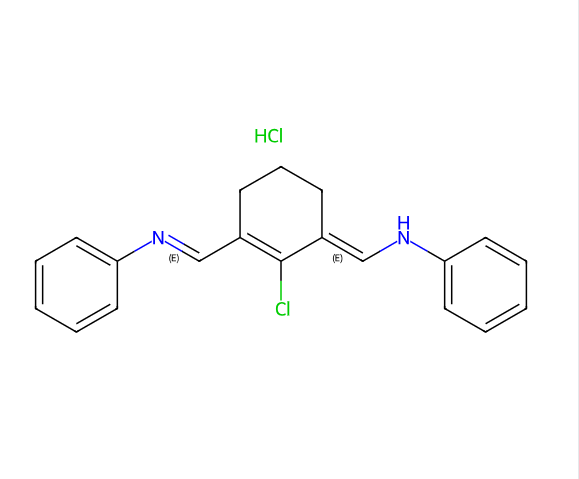 N-((E)-(2-氯-3-((E)-(苯基亚氨基)甲基)环己-2-烯-1-亚基)甲基)苯胺盐酸盐,Benzenamine, N-[[2-chloro-3-[(3E)-(phenylamino)methylene]-1-cyclohexen-1-yl]methylene]-, hydrochloride (1:1)