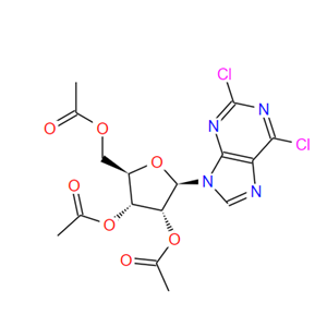 2,3,5-三乙酰-2,6-二氯嘌呤核苷,9-[2,3,5-tri-o-acetyl-beta-d-ribofuranosyl]-2,6-dichloropurine