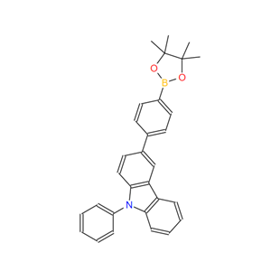 1219956-30-5 9-苯基-3-[4-(硼酸频哪醇酯-2基)苯基]咔唑
