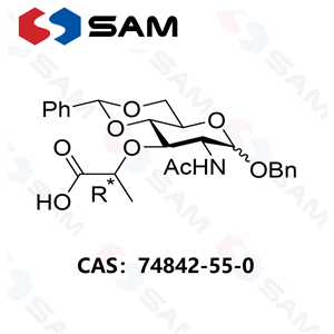 1-O-芐基-N-乙酰基-4,6-O-亞芐基胞壁酸,1-O-Benzyl-N-acetyl-4,6-O-benzylidenemuramic Acid