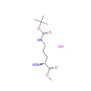 (S)-2-氨基-5-((叔丁氧基羰基)氨基)戊酸甲酯盐酸盐 2480-96-8