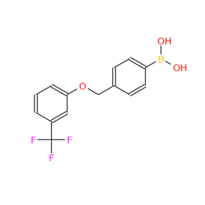 849062-03-9；4-(3'-(三氟甲基)苯氧基甲基)苯基硼酸；4-(3'-(TRIFLUOROMETHYL)PHENOXYMETHYL)PH&