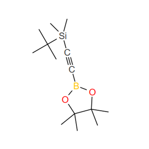 1073355-02-8;2-((叔丁基二甲基硅烷基)乙炔基)硼酸频哪醇酯;2-((TERT-BUTYLDIMETHYLSILANYL)ETHYNYL) BORONIC ACID PINACOL ESTER