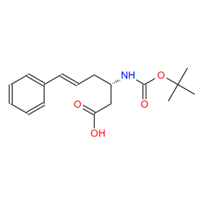 270596-44-6;(3S)-3-[[叔丁氧羰基]氨基]-6-苯基-5-己烯酸;BOC-(S)-3-AMINO-(6-PHENYL)-5-HEXENOIC ACID