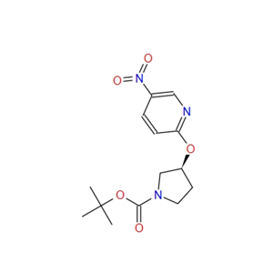 (S)-3-(5-nitro-pyridin-2-yloxy)-pyrrolidine-1-carboxylicacid tert-butyl ester 1085841-44-6