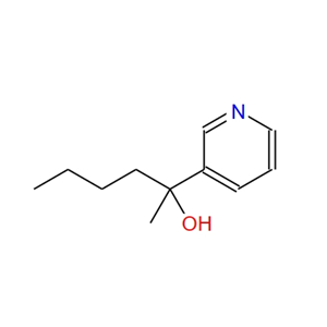 2-(pyridin-3-yl)hexan-2-ol 37593-44-5