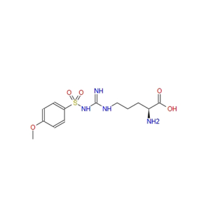 N5-[亚氨基[[(4-甲氧基苯基)磺酰基]氨基]甲基]-L-鸟氨酸 59052-83-4