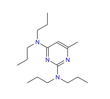 2,4-bis-(N,N-di-n-propylamino)-6-methylpyrimidine,2,4-bis-(N,N-di-n-propylamino)-6-methylpyrimidine