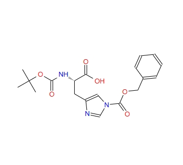 N-叔丁氧羰基-N'-芐氧羰基-L-組氨酸,BOC-HIS(Z)-OH