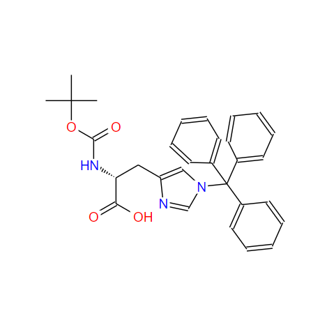 N-[叔丁氧羰基]-1-(三苯甲基)-D-組氨酸,Boc-D-His(Trt)-OH