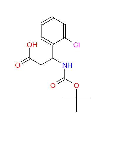 Boc-DL-3-氨基-3-(2-氯苯基)丙酸,Boc-DL-3-Amino-3-(2-chloro)propanoic acid