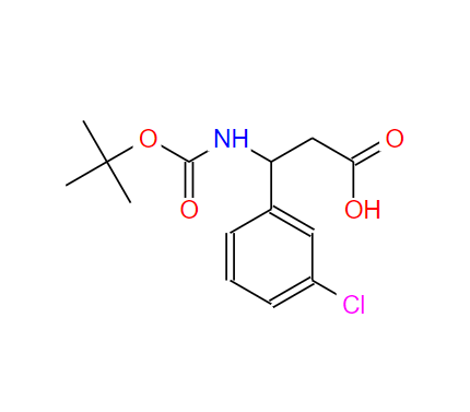 Boc-DL-3-氨基-3-(3-氯苯基)丙酸,Boc-DL-3-Amino-3-(3-chloro)propanoic acid
