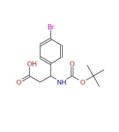 Boc-DL-3-氨基-3-(4-溴苯基)丙酸,Boc-DL-3-Amino-3-(4-bromo)propanoic acid