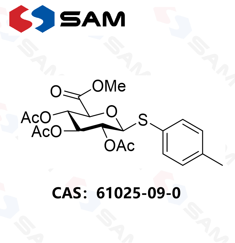 甲基 (对-甲基苯基 2,3,4-三-O-乙酰基-1-硫代-β-D-吡喃葡萄糖苷)醛酸酯,Methyl (p-Methylphenyl 2,3,4-Tri-O-acetyl-1-thio-β-D-glucopyranosid)uronate