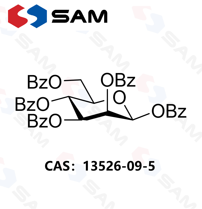 1,2,3,4,6-五-O-苯甲酰基-β-D-吡喃甘露糖,1,2,3,4,6-Penta-O-benzoyl-β-D-mannopyranose