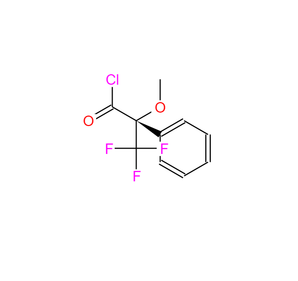 (R)-(-)-α-甲氧基-α-(三氟甲基)苯乙酰氯,(S)-(+)-ALPHA-METHOXY-ALPHA-TRIFLUOROMETHYLPHENYLACETYL CHLORIDE