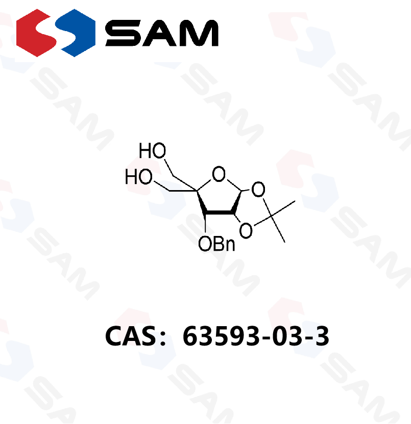 3-O-苄基-4-羟甲基-1,2-O-异亚丙基-α-D-呋喃核糖,3-O-Benzyl-4-hydroxymethyl-1,2-O-isopropylidene-D-furanose