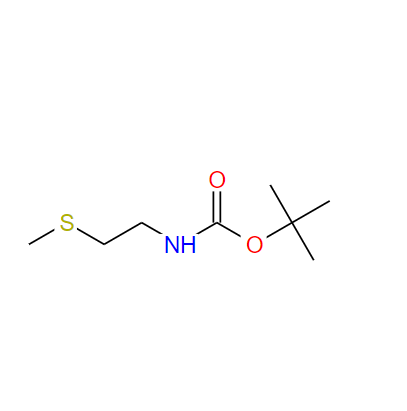 2-甲巯基乙胺碳酸叔丁酯,Carbamic acid, [2-(methylthio)ethyl]-, 1,1-dimethylethyl ester (9CI)