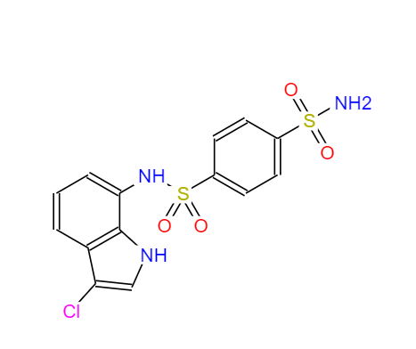 N-(3-氯-1H-吲哚-7-基)-1,4-苯二磺酰胺,Indisulam