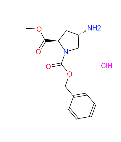 (2R,4S)-N1-CBZ-4-氨基吡咯烷-2-羧酸甲酯盐酸盐,Cbz-(2R,4S)-4-amino-proline methyl ester, hydrochloride (1:1)