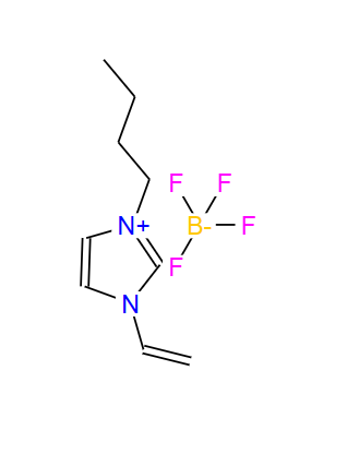1-乙烯基-3-丁基咪唑四氟硼酸盐,1-butyl-3-ethenylimidazol-1-ium:tetrafluoroborate