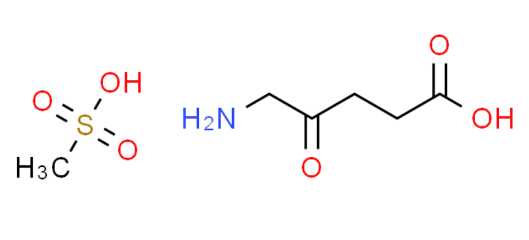 Pentanoic acid, 5-amino-4-oxo-, methanesulfonate