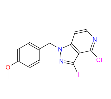 4-氯-3-碘-1-(4-甲氧基)-1H-吡唑并[4,3-C]吡啶,4-Chloro-3-iodo-1-(4-Methoxybenzyl)-1H-pyrazolo[4,3-c]pyridine