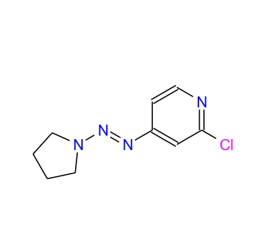 2-chloro-4-[(pyrrolidin-1-yl)diazenyl]pyridine,2-chloro-4-[(pyrrolidin-1-yl)diazenyl]pyridine