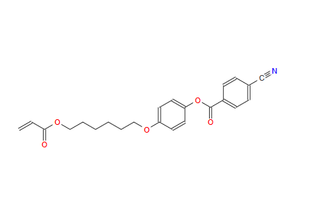 4-((6-(丙烯酰氧基)己基)氧基)苯基4-氰基苯甲酸酯,Benzoic acid, 4-cyano-, 4-[[6-[(1-oxo-2-propen-1-yl)oxy]hexyl]oxy]phenyl ester