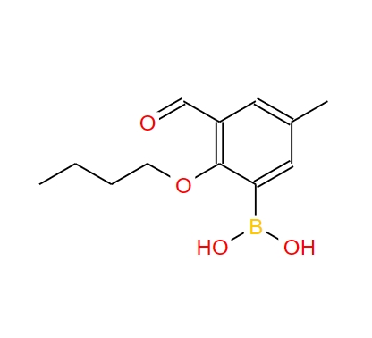 2-丁氧基-3-甲酰基-5-甲基苯硼酸,2-Butoxy-3-formyl-5-methylphenylboronic acid