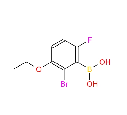 2-溴-3-乙氧基-6-氟苯硼酸,(2-Bromo-3-ethoxy-6-fluorophenyl)boronic acid