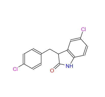 3-(4-chlorobenzyl)-5-chloro-indolin-2-one,3-(4-chlorobenzyl)-5-chloro-indolin-2-one