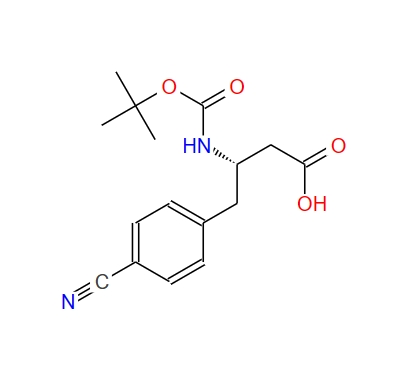 (S)-3-((叔丁氧基羰基)氨基)-4-(4-氰基苯基)丁酸,(S)-3-((tert-Butoxycarbonyl)amino)-4-(4-cyanophenyl)butanoic acid