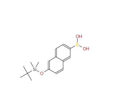 6-叔丁基二甲基硅氧基-2-萘硼酸,6-T-BUTYLDIMETHYSILYLOXY-2-NAPHTHALENEBORONIC ACID