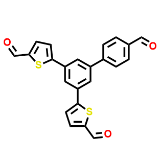 5,5'-(4'-甲酰基-[1,1'-联苯]-3,5-二基)双(噻吩-2-甲醛),5,5'-(4'-Formyl-[1,1'-biphenyl]-3,5-diyl)bis(thiophene-2-carbaldehyde)