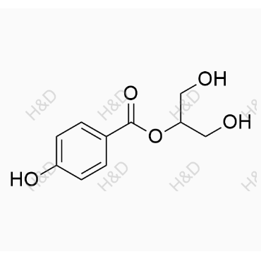 對羥基苯甲酸甘油酯2(布瓦西坦雜質),1,3-dihydroxypropan-2-yl 4-hydroxybenzoate