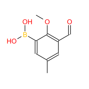 3-甲酰基-2-甲氧基-5-甲基苯基硼酸,2-FORMYL-2-METHOXY-5-METHYLBORONIC ACID