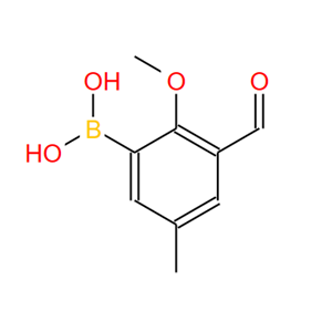 3-甲?；?2-甲氧基-5-甲基苯基硼酸,2-FORMYL-2-METHOXY-5-METHYLBORONIC ACID