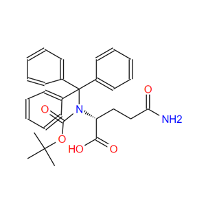 N2-[叔丁氧羰基]-N-(三苯甲基)-D-谷氨酰胺,BOC-D-GLN(TRT)-OH