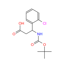 284493-66-9 Boc-DL-3-氨基-3-(2-氯苯基)丙酸