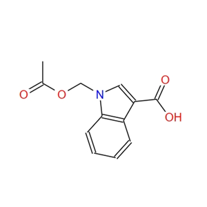 1-Acetoxymethyl-1H-indole-3-carboxylic acid,1-Acetoxymethyl-1H-indole-3-carboxylic acid