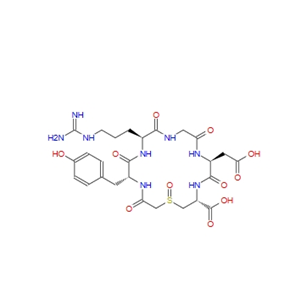 Cyclo(-D-Tyr-Arg-Gly-Asp-Cys(carboxymethyl)-OH) sulfoxide 143120-27-8