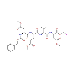 N-苄氧羰基-L-ALPHA-天冬氨酰-L-ALPHA-谷氨酰-N-[(1S)-3-氟-1-(2-甲氧基-2-氧代乙基)-2-氧代丙基]-L-缬氨酰胺 1,2-二甲酯,Z-DEVD-FMK