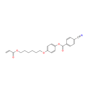 4-((6-(丙烯酰氧基)己基)氧基)苯基4-氰基苯甲酸酯,Benzoic acid, 4-cyano-, 4-[[6-[(1-oxo-2-propen-1-yl)oxy]hexyl]oxy]phenyl ester