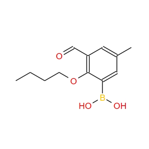 2-丁氧基-3-甲酰基-5-甲基苯硼酸 480424-51-9