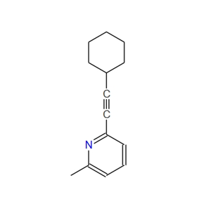 2-(cyclohexylethynyl)-6-methylpyridine 329202-90-6