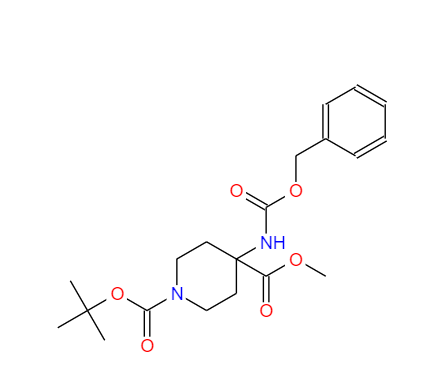 1-BOC-4-(CBZ-氨基)哌啶-4-甲酸甲酯,1-tert-butyl 4-methyl 4-(benzyloxycarbonylamino)piperidine-1,4-dicarboxylate